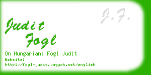 judit fogl business card